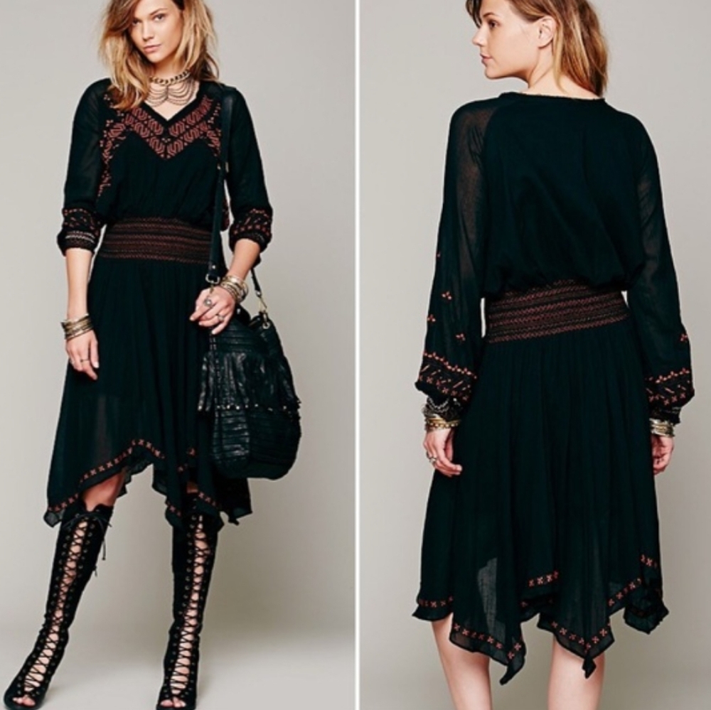 Free People Neo Folk Gauze Dress - XS